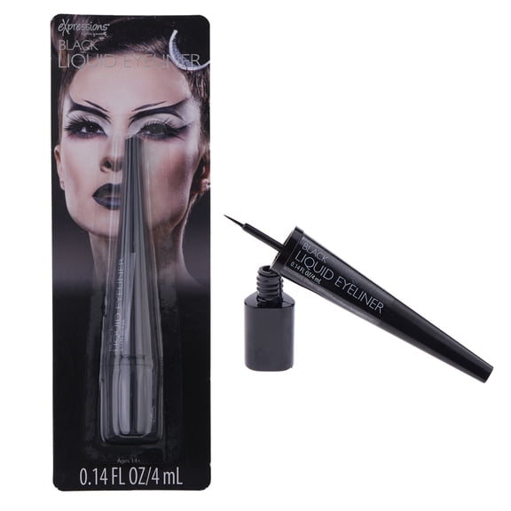 Expressions Precision Liquid Eyeliner for Costume Makeup - Black