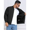 thumbnail image 7 of DARING DIVA Casual Stylish Lightweight Full Zip Up Bomber Jacket M Black, 7 of 7