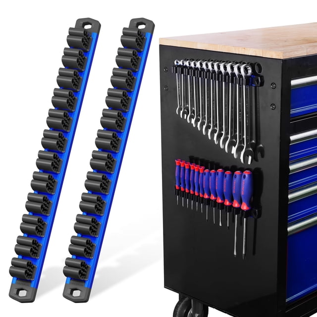 Organizador magnético WORKPRO de 2 piezas de 33 cm para destornilladores y llaves