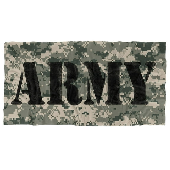 Army Beach Towel, 30"x60", Camo Beach Towel