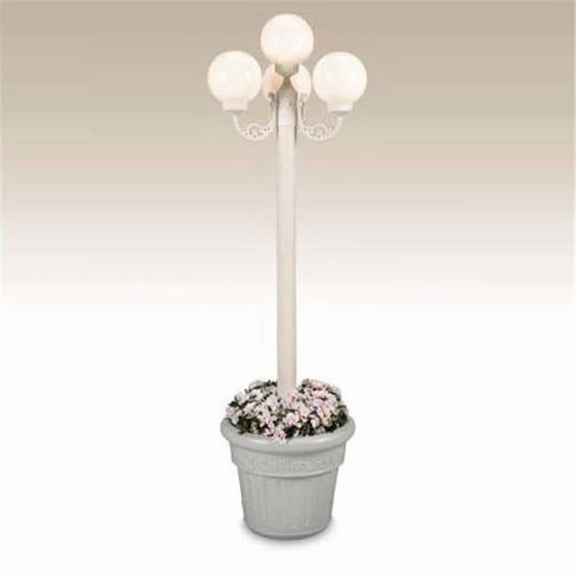 Park Globe Planter - White
