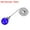 Blue, variant on Uxcell Ceiling Fan Pull Chain Ornament Lighting Accessories Crystal Ball Pendant Amber
