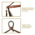 thumbnail image 3 of Sunnydaze Caribbean Style Extra Large Hanging Rope Hammock Chair Swing for Backyard and Patio - Mocha, 3 of 10