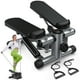 thumbnail image 1 of edx Steppers para Ejercicio, Mini Home Fitness Step con Resistencia, Capacidad de Carga 300 Libras, con Pantalla Digital, para Fitness en Interiores, Plateado, 1 of 8