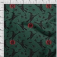 thumbnail image 4 of oneOone Rayon Dark Green Fabric Halloween Diy Clothing Quilting Fabric Print Fabric By Yard 56 Inch Wide, 4 of 4