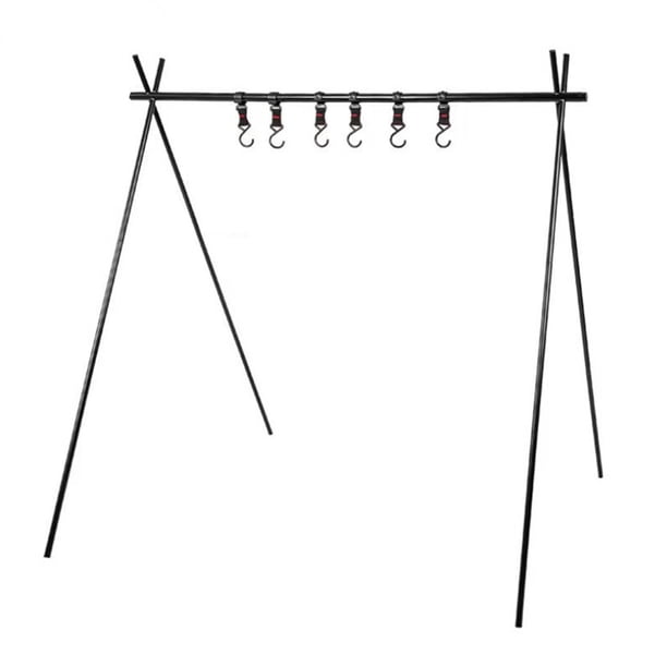 Estante Plegable para Acampar Ndcxsfigh Almacenamiento Ollas y Sartenes Gancho (L)