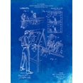 thumbnail image 2 of Borders, Cole 12x14 Gold Ornate Wood Framed with Double Matting Museum Art Print Titled - PP293-Faded Blueprint Cartoon Method Patent Poster, 2 of 4