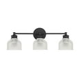 thumbnail image 3 of Trade Winds Lighting 3-Light Bathroom Vanity Light In Matte Black, 3 of 7