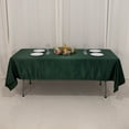 thumbnail image 6 of Efavormart Hunter Emerald Green Seamless Lamour Satin Rectangle Tablecloth - 60"x102", 6 of 11