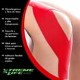 thumbnail image 2 of Cinta Kinesiologica Resistente Al Agua Xtreme Life Kinesiotape Rojo 1, 2 of 7