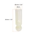 thumbnail image 2 of 10uds Paraguas Cola Cabeza Cuentas 6mm Agujero Diámetro 28.6mm Longitud PP Plástico Paraguas Componentes para Exterior Paraguas Cubierta Piezas, Blanco, 2 of 4