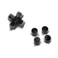 thumbnail image 3 of eXtremeRate Replacement Three-Tone Black & Clear with Purple D-pad Face Buttons for PS5 BDM 010/020/030/040, 3 of 10