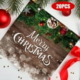 thumbnail image 6 of Dmlowu Christmas Paper Plates and Napkins Set - ​Disposable Christmas Party Plates and Cups and Napkins Sets for Holiday Party Decor, 20pcs Christmas Decorations Paper Napkins, 6 of 7