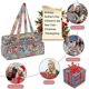 thumbnail image 4 of Knitting Bag, Knitting Storage Bag and Knitting Organizers, Crochet Project Bag for Travel, Tote Bag, Embroidery, Yarn Storage Pockets - Forest Orange, 4 of 5
