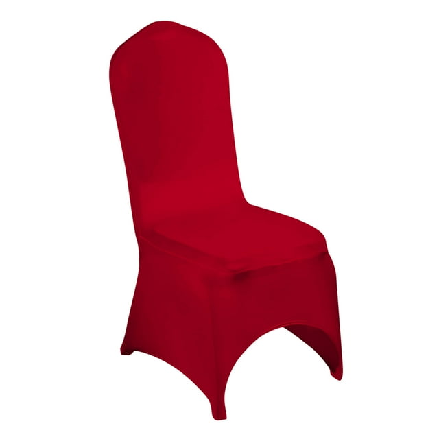 Housse de Chaise Élastique en Polyester Blanc pour Hôtel, Mariage, Banquet