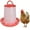 Multicolour#3, variant on Plastic Chicken Feeder with Lid and Handle - 1kg to 11kg Capacity, Hanging or Ground Use, 1PC Poultry Feeder Tool for Chicks and Hens