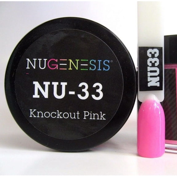 NUGENESIS Nail Color Dip Dipping Powder 1oz/jar - NU33 Knockout PinK
