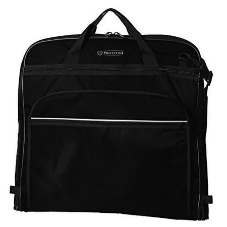 Prottoni 44 Premium Garment Bag With Shoulder Strap Suit Multiple Pockets High End Travel