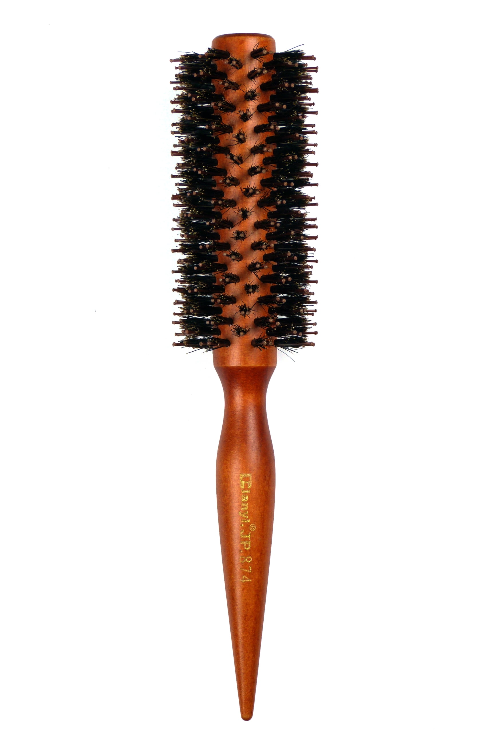 Styling Essentials Natural Boar Bristles Round Hair Brush With Pin Tail