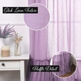 thumbnail image 3 of Quality Home Faux Linen Ruffle Curtains, 3 of 4