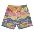 thumbnail image 7 of FORMRS Boys Swim Trunks Quick Dry Mesh Liner Boardshorts Sizes XS-XL, Green Floral Wave, 7 of 7
