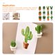 thumbnail image 4 of GOOHOCHY 12 Uds. Imán para nevera, Adorable forma de Cactus, adhesivo magnético para armario de nevera, 4 of 7