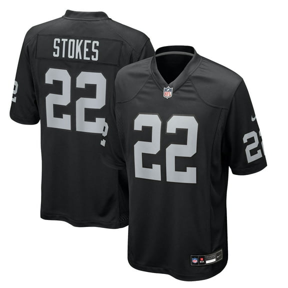 Men's Nike Eric Stokes Black Las Vegas Raiders Team Game Jersey