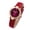 Wine -BK50, variant on Resicozy Women's Round Dial Bracelet Watch Leather Watch for Women Quartz Wrist Watches 2026 Purple