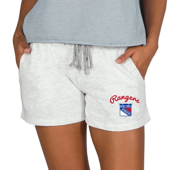 Women's Concepts Sport Oatmeal New York Rangers Mainstream Terry Lounge Shorts