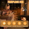 thumbnail image 5 of Wood Stove Fan Heat Powered Non-Electric Lotus Shaped Heat Distribution 4-Blade Silent Flue Pipe Hanging Fireplace Fan with Magnetic Thermometer for Home Wood Burning Stove/Log Burner, 5 of 10