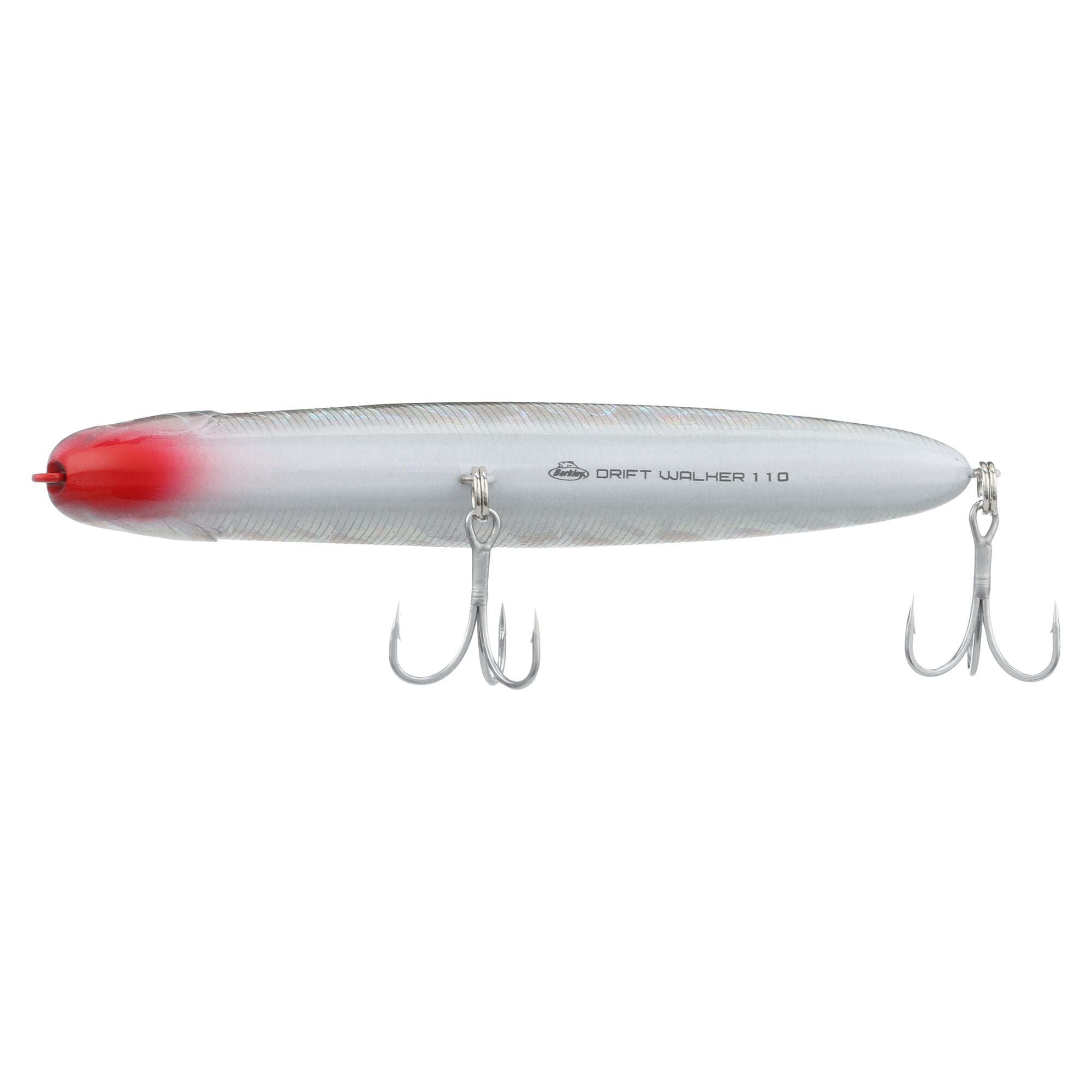 Berkley Drift Walker Saltwater, 4.3 in, Topwater Baits, Black Silver (1 Count)