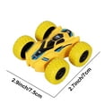 thumbnail image 3 of Double-Sided inertial 360° Rotating Stunt Car, Off-Road Toy Car , Flip Spin Race Car, Durable Plastic Stunt Vehicle Toy, 2.9*2.7in, Yellow, 3 of 5