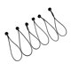 thumbnail image 5 of 6 unidades de cuerda elástica de bola de 15 cm, resistente y duradera, para sujetar lonas y toldos. Negro, 5 of 7