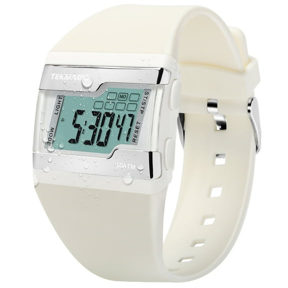 Digital Swimming Diving Wristwatch 10 ATM Waterproof with Multiple Functions of Lap Stopwatch, Alarm Clock, Calendar and Backlight