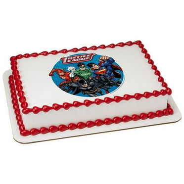 Avengers Assemble Edible For 1 4 Sheet Cake Walmart Com