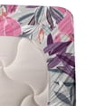 thumbnail image 3 of Ambesonne Flowers Print Fitted & Flat Sheet with Sham 3 Pcs Set, Iris Flowers Print, Twin, Pink Violet and Pale Grey, 3 of 4