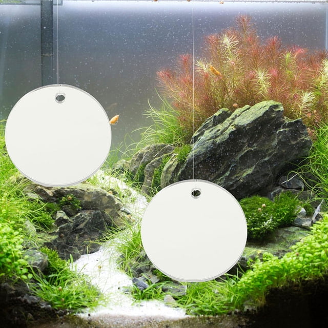 Raindrops 2Pcs Fish Tank Floating Toys Multi Acrylic Betta Tunnel Toy for Betta Fish Owners Dual Sided Design