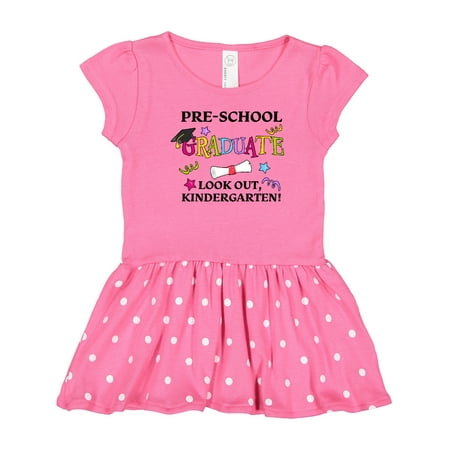 

Inktastic Pre-School Graduate Look Out Kindergarten! Gift Toddler Girl Dress