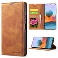 thumbnail image 3 of Wallet Luxury Skin Friendly Magnetic Flip With Card Slot Photo Frame Leather Case For Xiaomi Redmi Note 12 12S 11 Pro 10 9 8T 7, 3 of 5