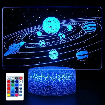 

ZBFJINX 3D Solar System Optical Desk Lamp Cosmic Space Galaxy Night Light For Children Room Decoration Gifts For Boys And Girls