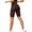 Brown, variant on Women's 3D Texture High Waist Yoga Shorts, Tummy Control Scrunch Butt Lifting Gym Shorts with Peach Enhancing Design, Seamless Fitness Workout Shorts for Running Cycling Dark Gray S