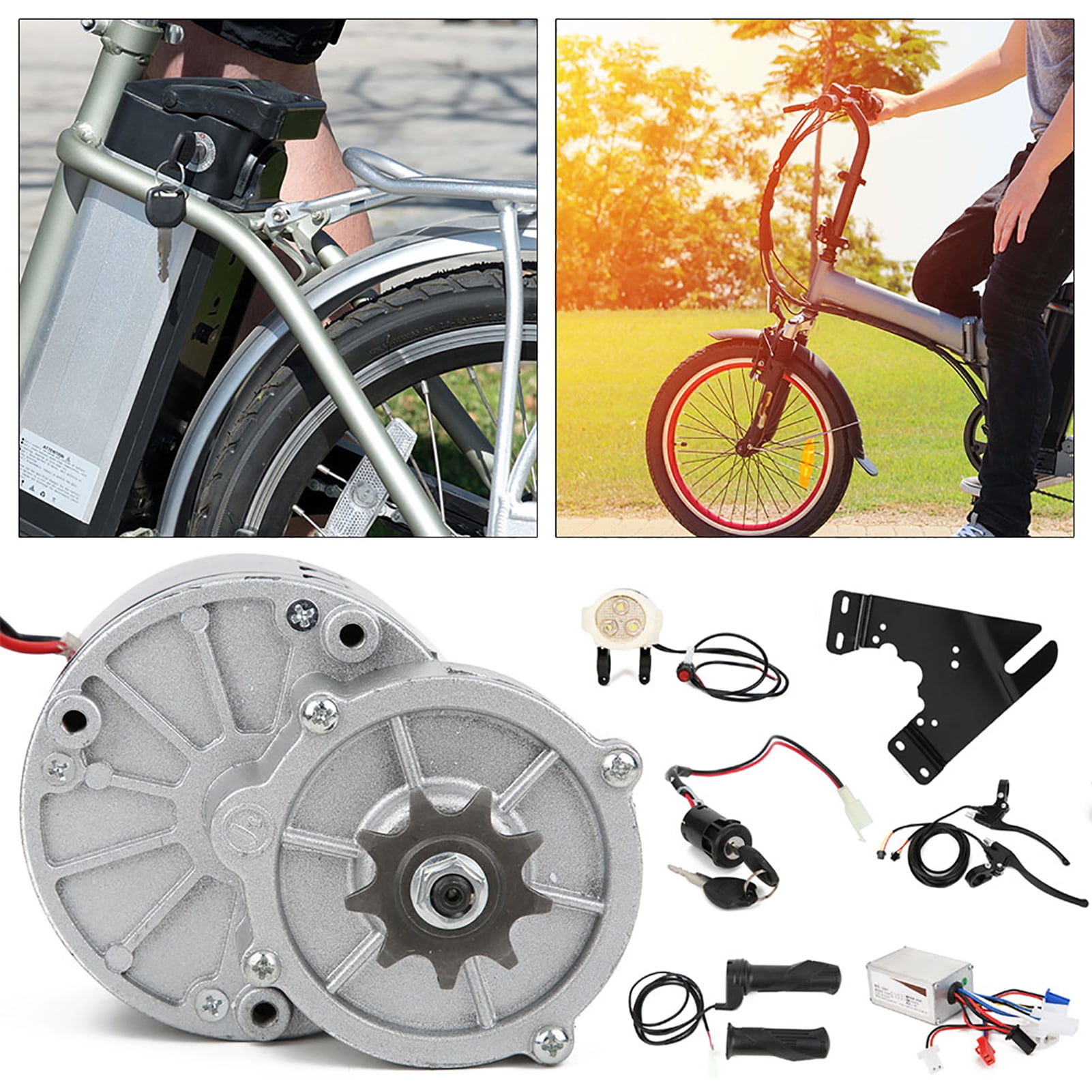 Electric Bicycle Conversion Set E Bike Conversion Set E Bike Conversion Accessory Electric Bicycle Conversion Kit Metal E Bike Conversion Set 14Pcs