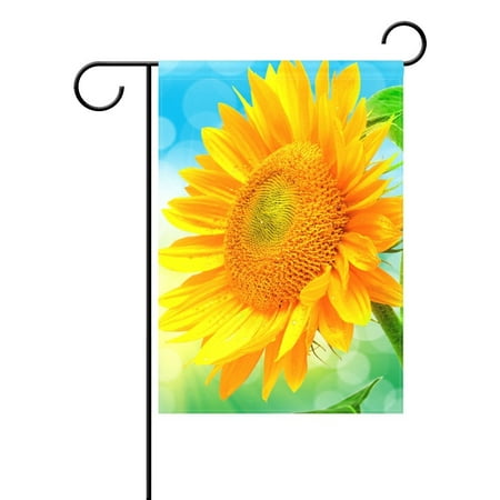 Anniversary Garden - POPCreation Sunflower Garden Flag Banner 28x40 Inches Summer Garden Decorative Flag for Anniversary Home Outdoor Garden Decor