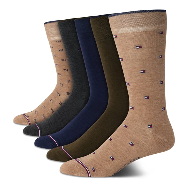 Calcetines de vestir Tommy Hilfiger, ligeros y cómodos, para hombre, 7-12, color caqui