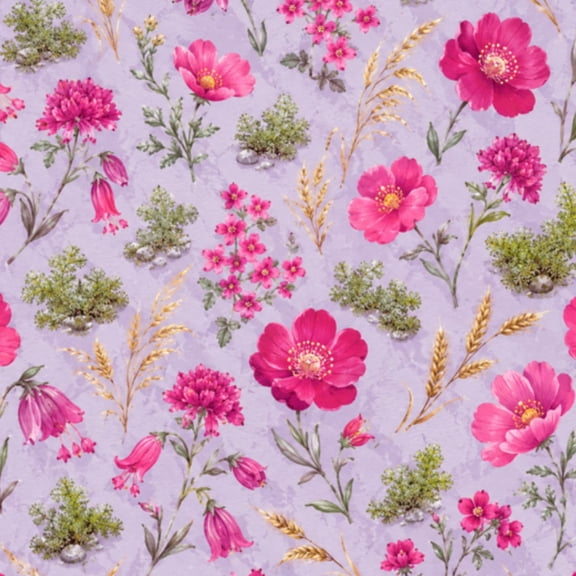 Peel and Stick Wallpaper 23.6in x 9.8ft Mountain Landscape Vibrant Pink Flowers Sunset Contact Paper Vinyl Waterproof Self Adhesive Wall Paper for Bedroom Shelf Cabinet Renter Friendly