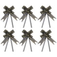 thumbnail image 1 of Unique Bargains 8' Pull Bows Gift Wrapping Pull Bow Gold Thread Style Baskets Present Bows Knot Ribbon Black 100 Pcs, 1 of 6