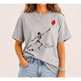 thumbnail image 2 of Skeleton Lost Balloon Shirt, Funny Halloween T-Shirt, Well That Went Well Graphic Tee, Spooky Skeleton Balloon Design, Cute Dark Humor Fall Shirt, 2 of 6