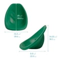 thumbnail image 2 of ECR4Kids Plastic Leaf Scoop Floor Rocker Seat, Classroom Furniture, Green, 6-Piece, 2 of 9