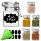 thumbnail image 1 of Frascos de vidrio ComSaf de 120 ml con tapa, juego de 6 tarros herméticos para especias, 1 of 9