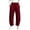 Wine, variant on Women's High Waist Curved Leg Pants, Elastic Waistband, Quick Dry Casual Trousers with Side Pockets Wine XXL